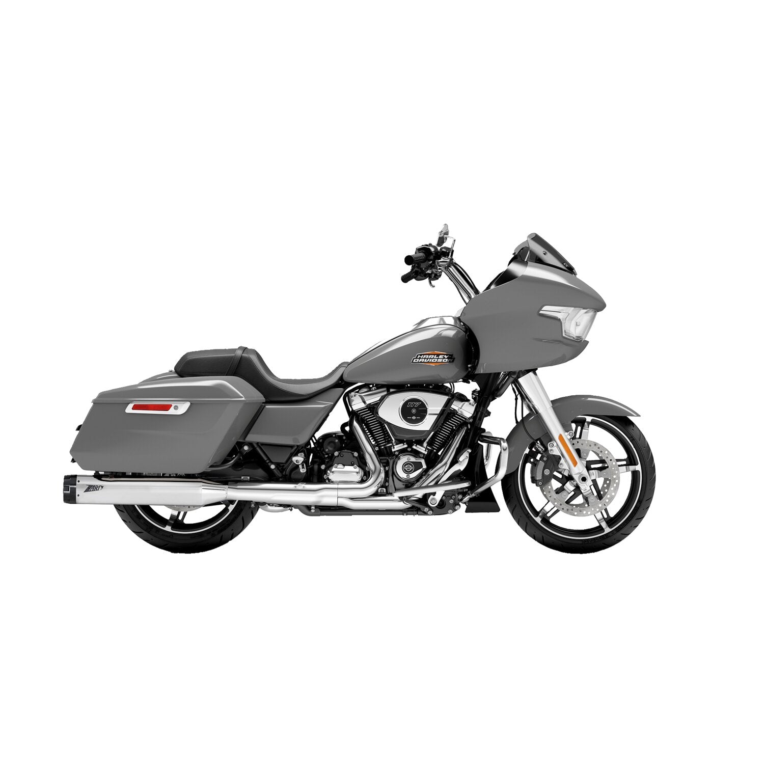 Zard Racing Slip-Ons with Black Alu End Caps - Chrome