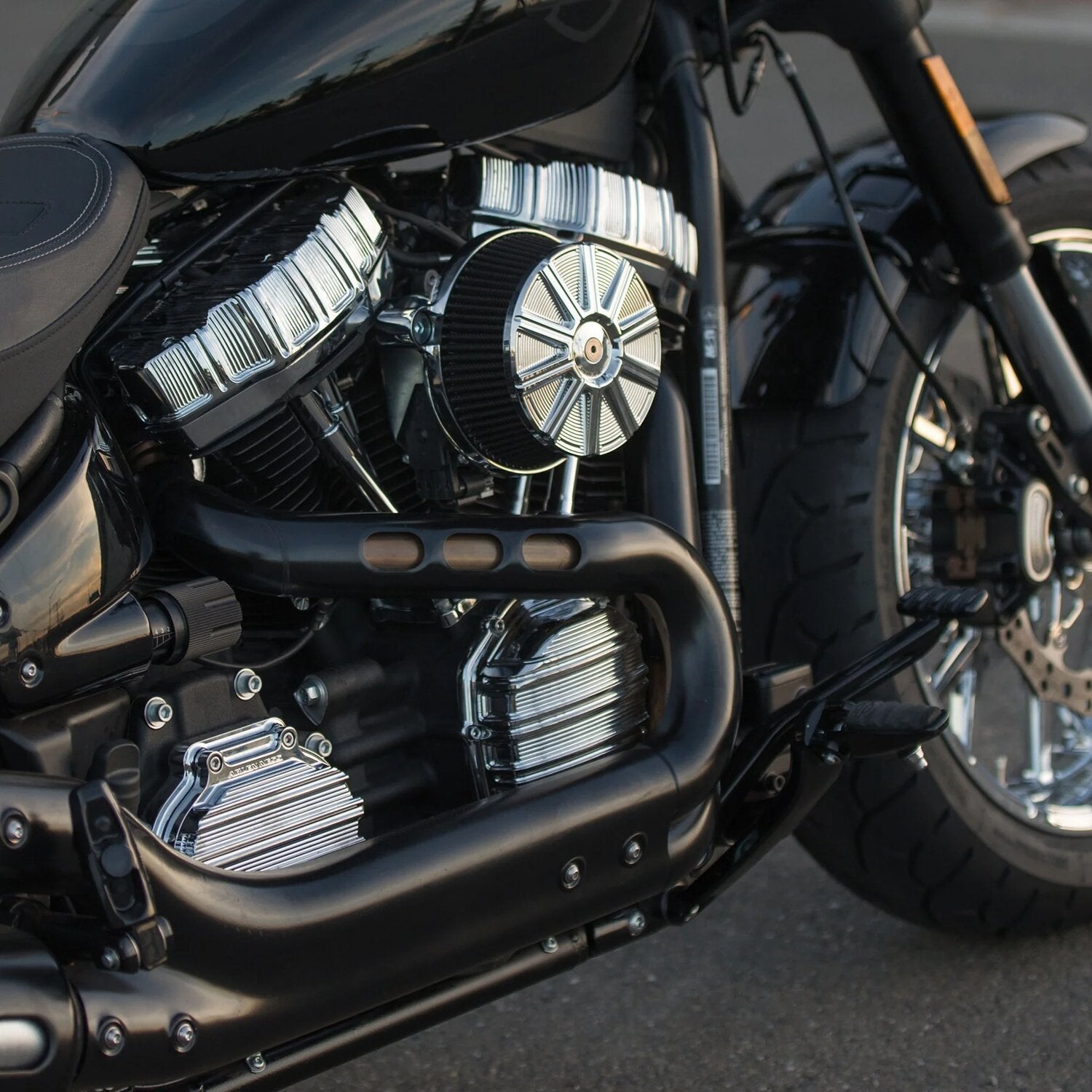Arlen Ness Stage 1 Big Sucker / Chrome Backing Plate / Red