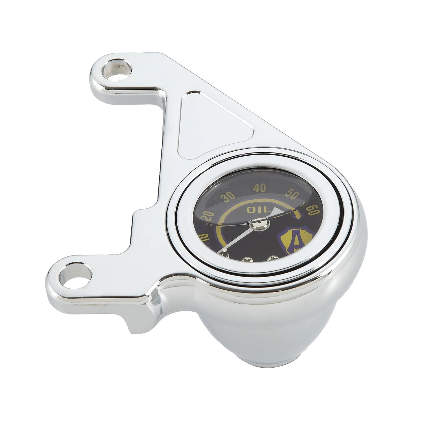 Arlen Ness oil pressure gauge kit - Smooth - Shield logo