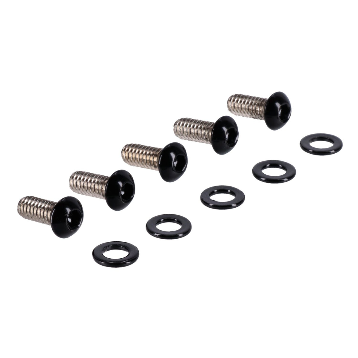 Screws4Bikes bolt kit derby cover - Gloss black
