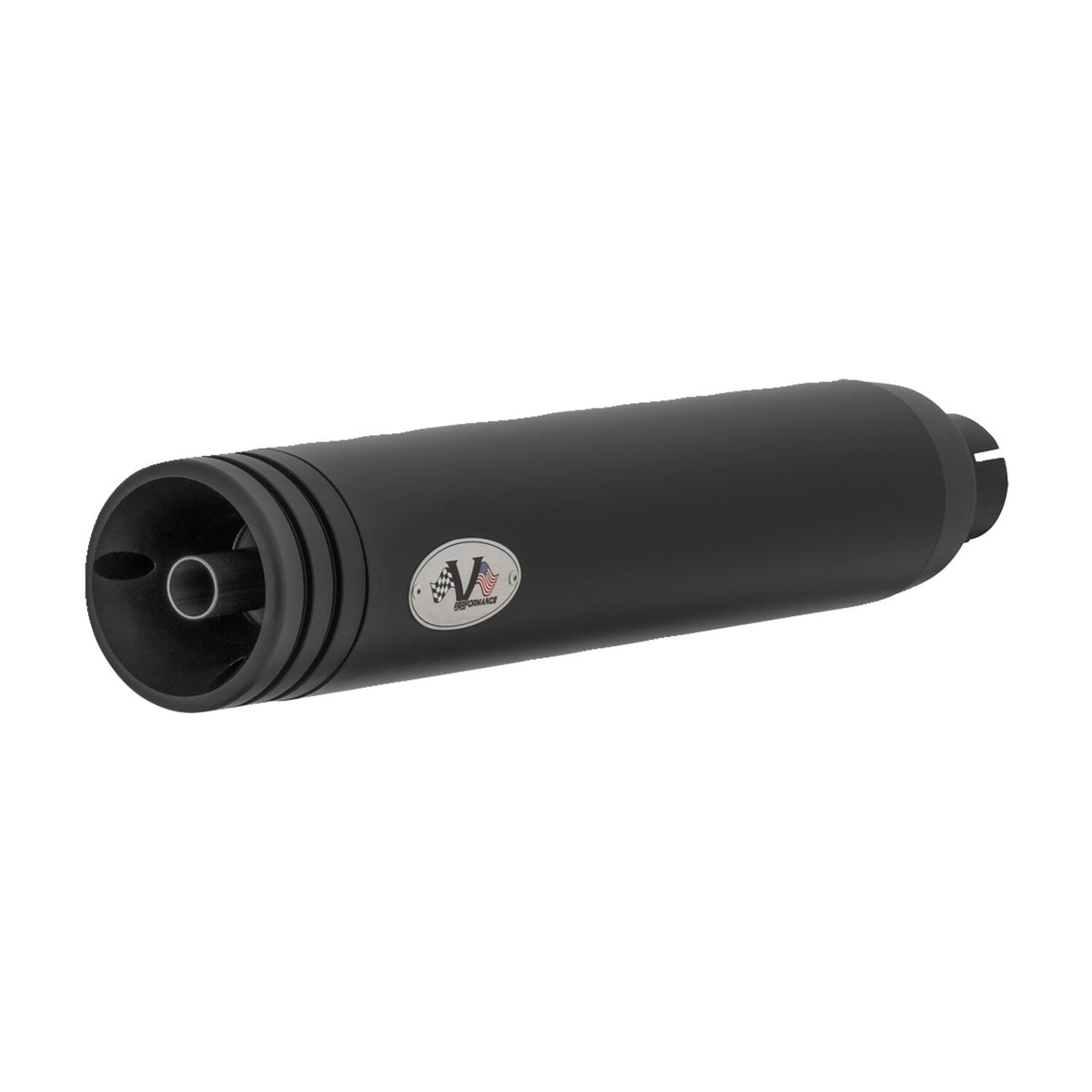 V Performance 114mm Double Ring slip-on mufflers - Black Cer