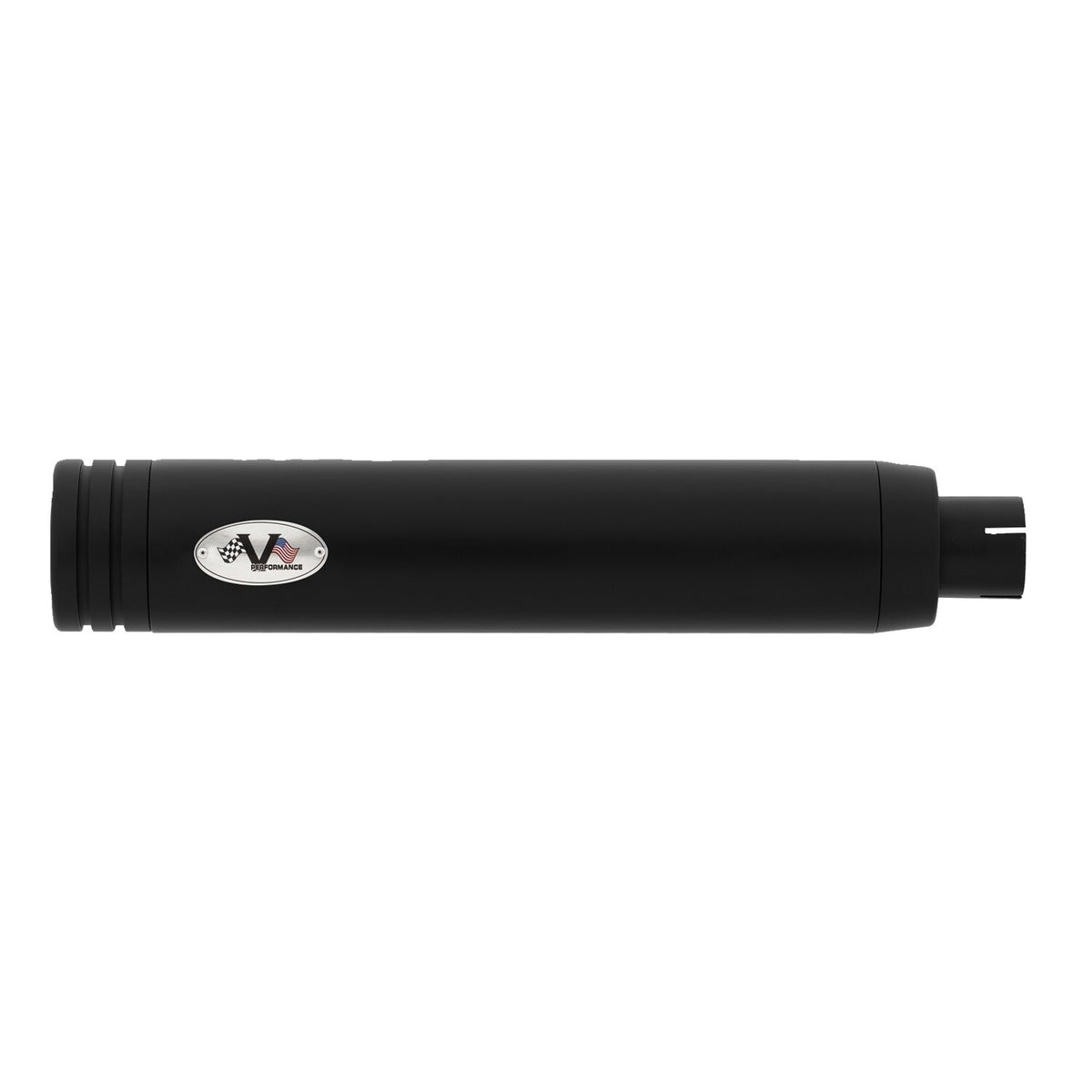 V Performance 114mm Double Ring slip-on mufflers - Black Cer