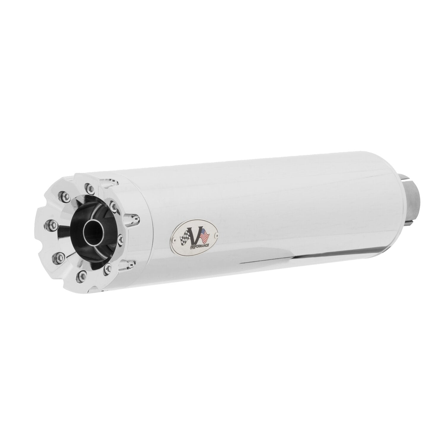 V Performance 114mm Revolver slip-on mufflers - Chrome