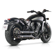 V Performance Revolver 90mm slip-on muffler set - Black