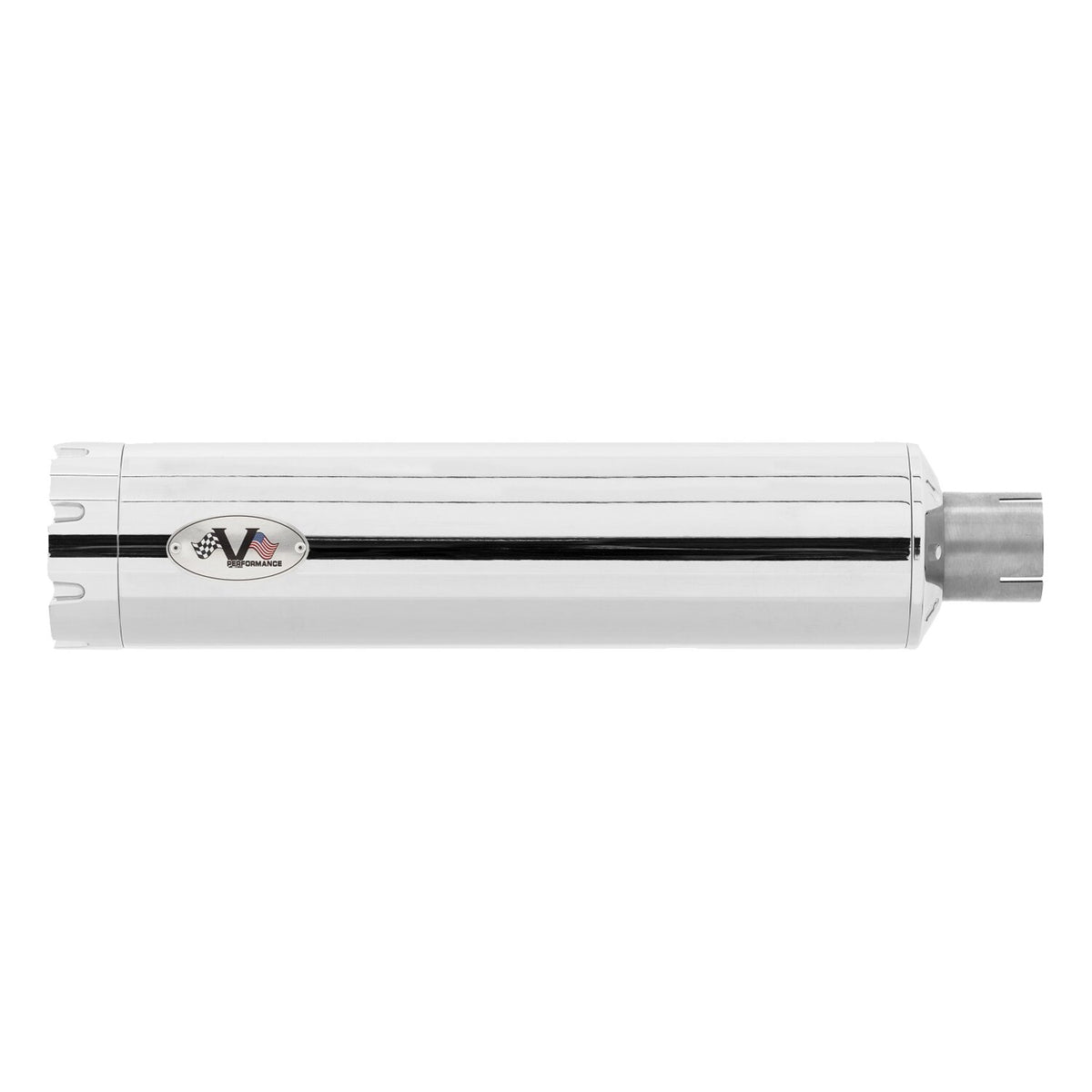 V Performance Revolver 90mm slip-on muffler set - Chrome