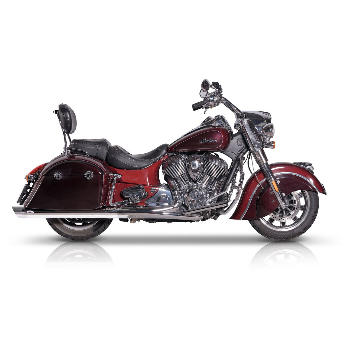 V Performance 100mm Banger slip-on muffler set - Chrome