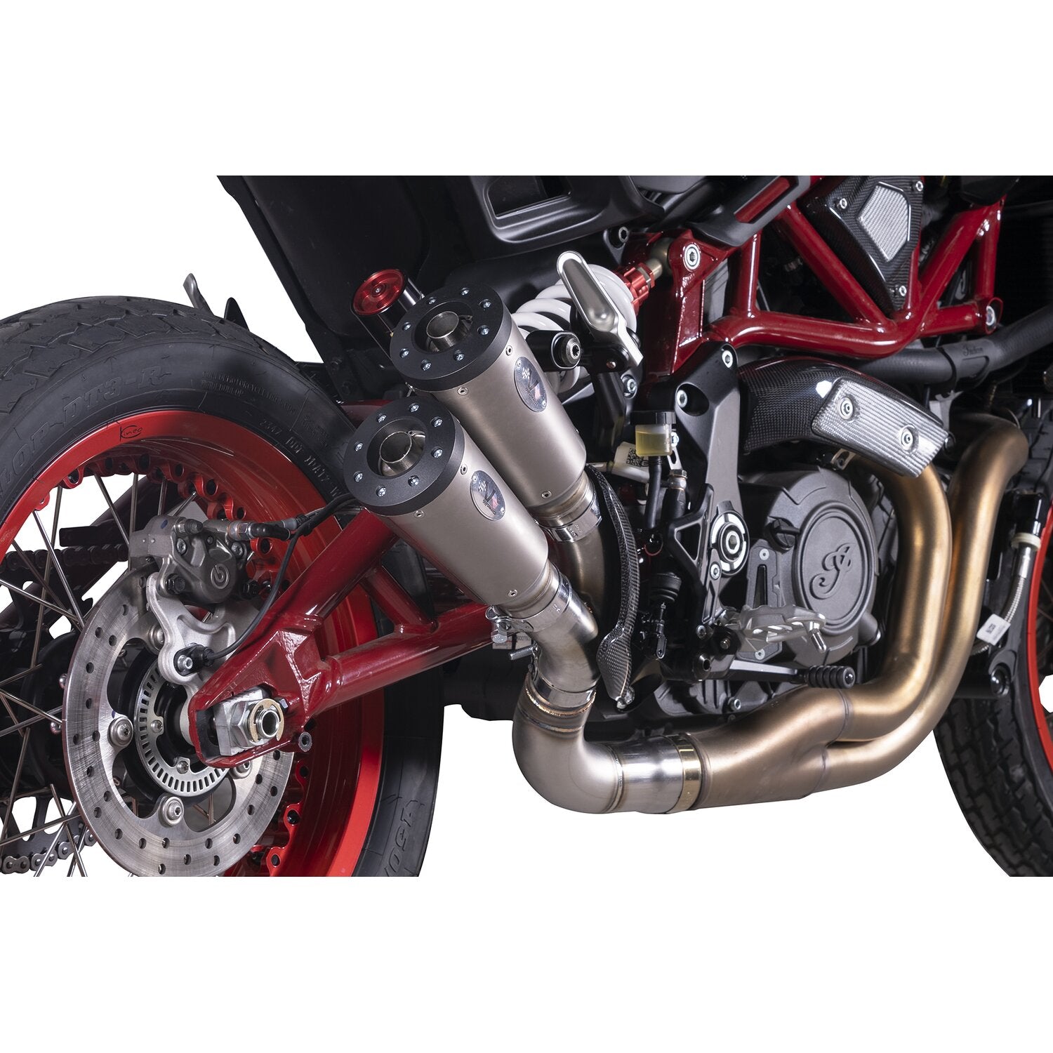 V Performance Thunder slip-on muffler set for FTR - Titanium