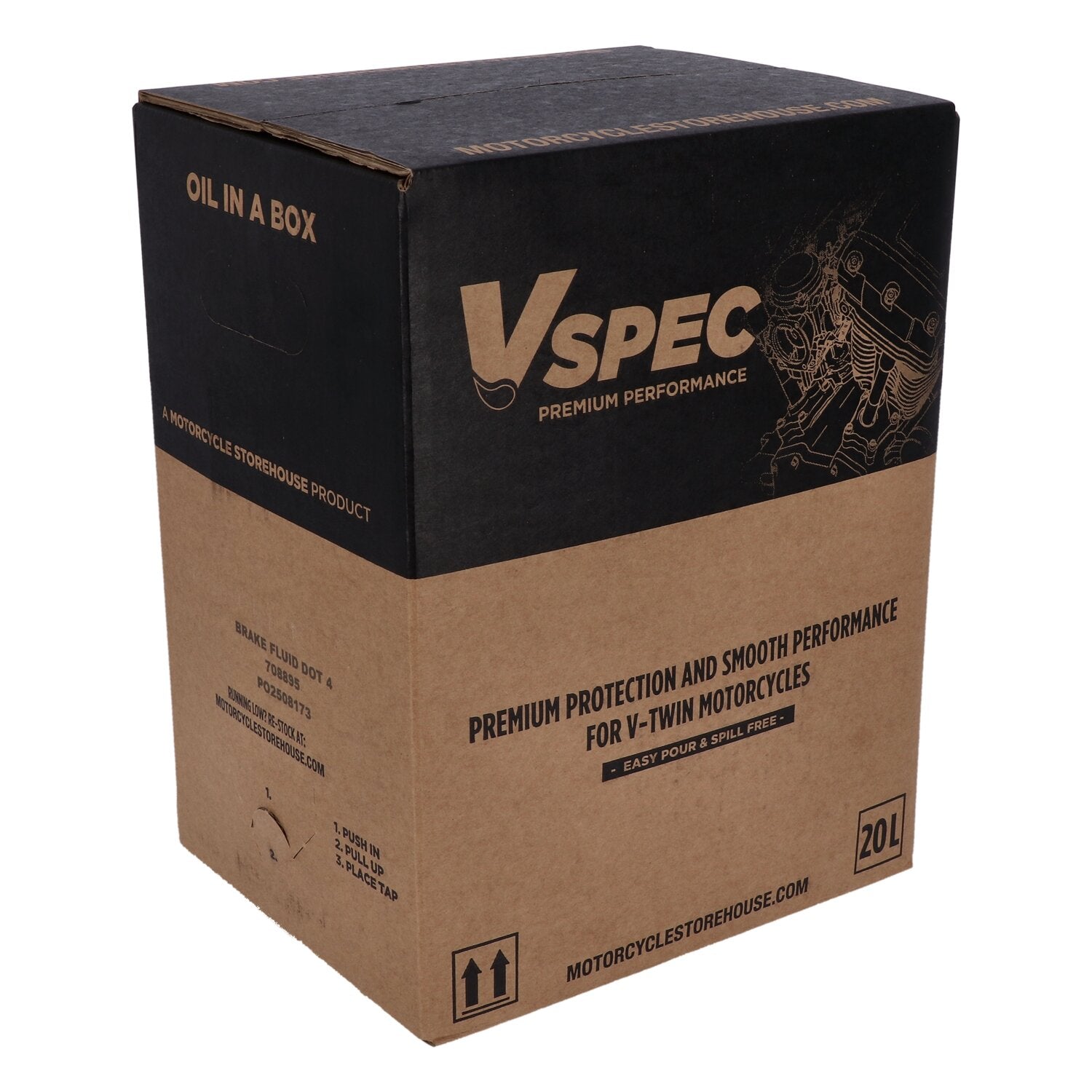 Vspec brake fluid DOT 4 - 20 liter box