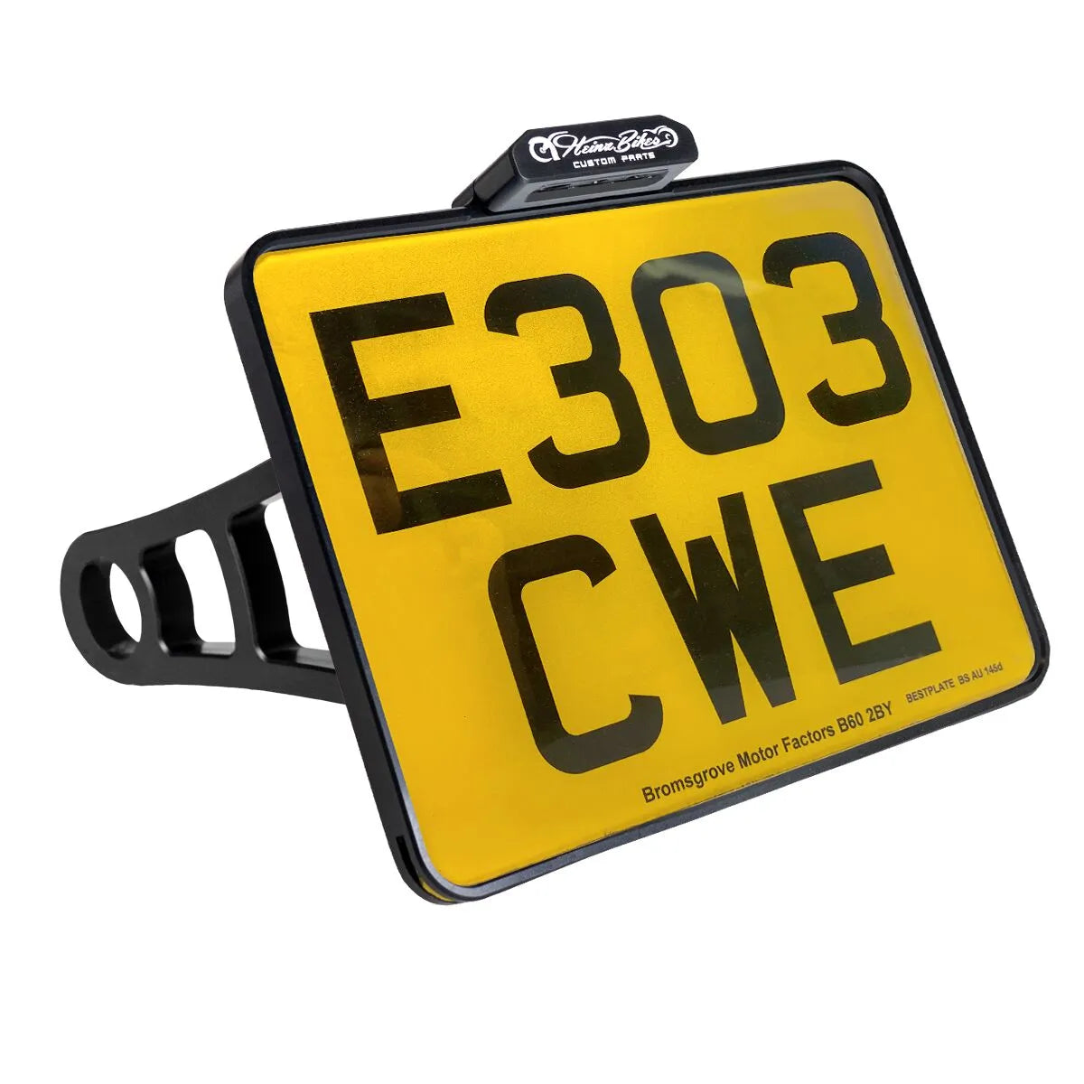 Heinz Bikes License Plate Side Mount For 1" Axles