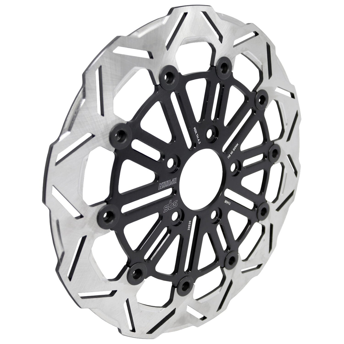 Kodlin by SBS '10-spoke' brake rotor front L/R - Clear