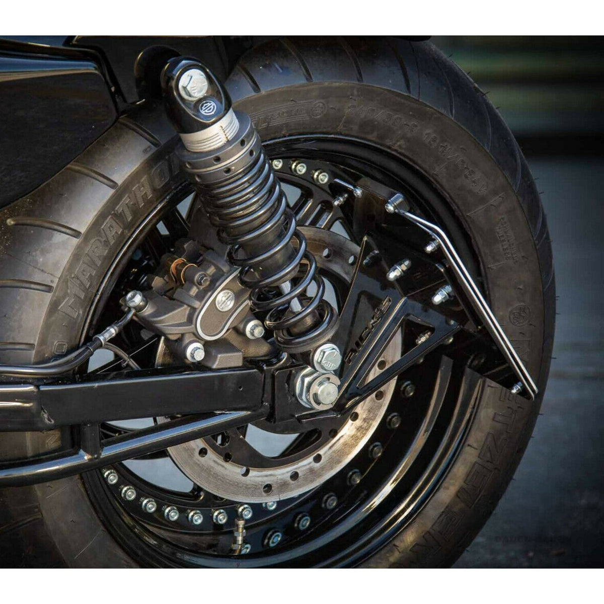 Rick's Motorcycles side mount License plate bracket short