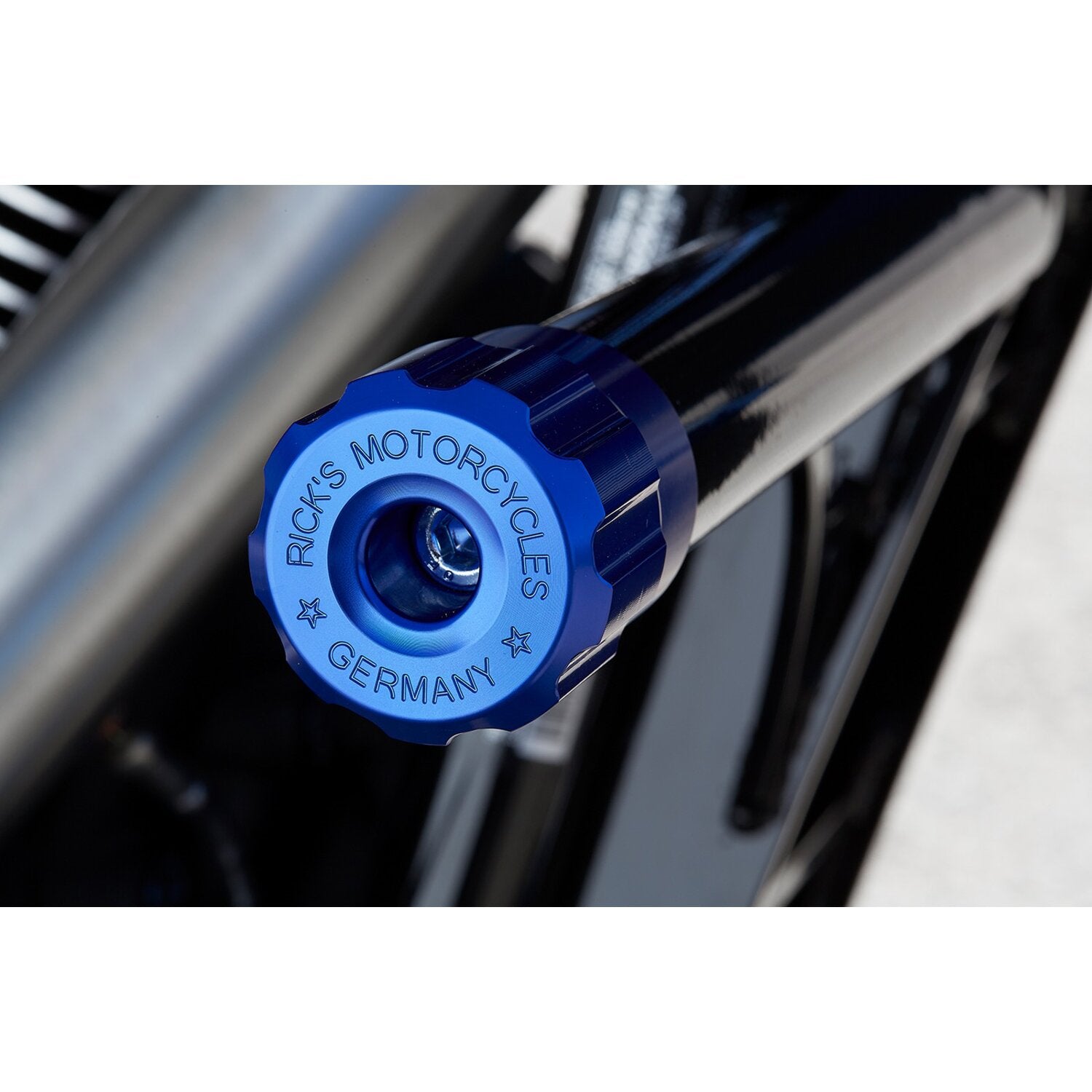 Rick's Motorcycles Clubstyle crashbar end caps - Blue