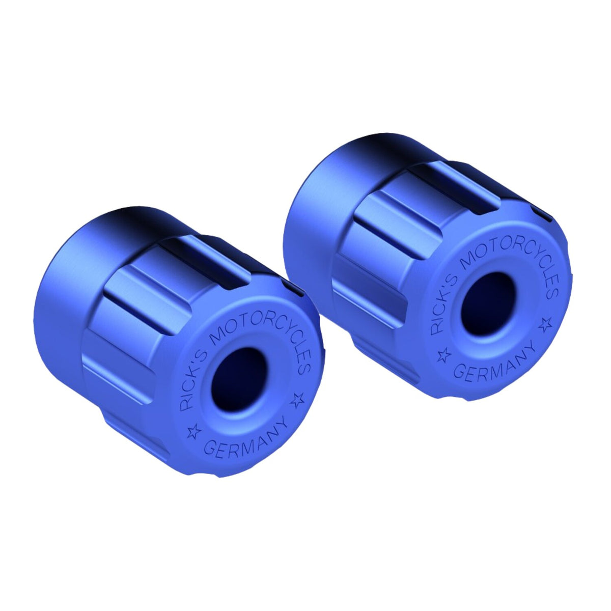 Rick's Motorcycles Clubstyle crashbar end caps - Blue