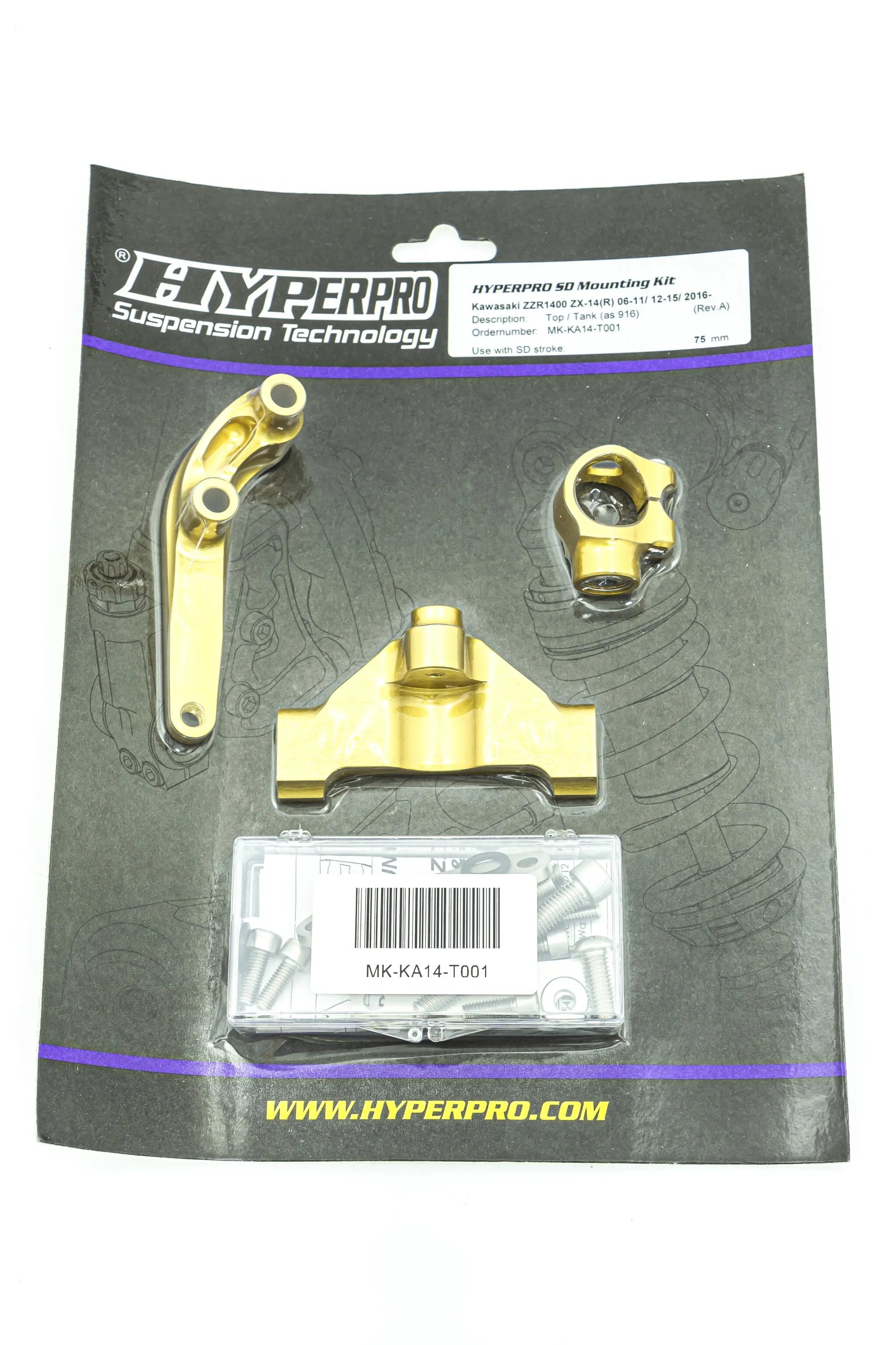 Hyperpro Steering Damper Mounting Kit