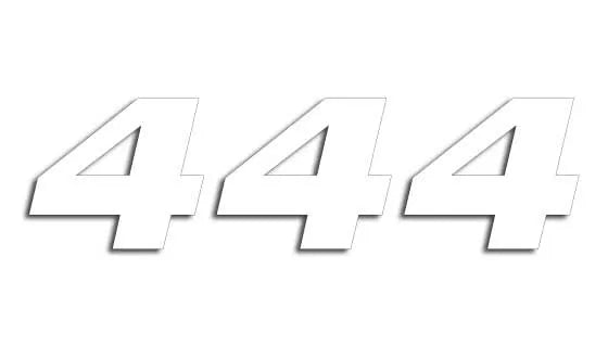 Blackbird Racing One Series Number Plate Graphics - White