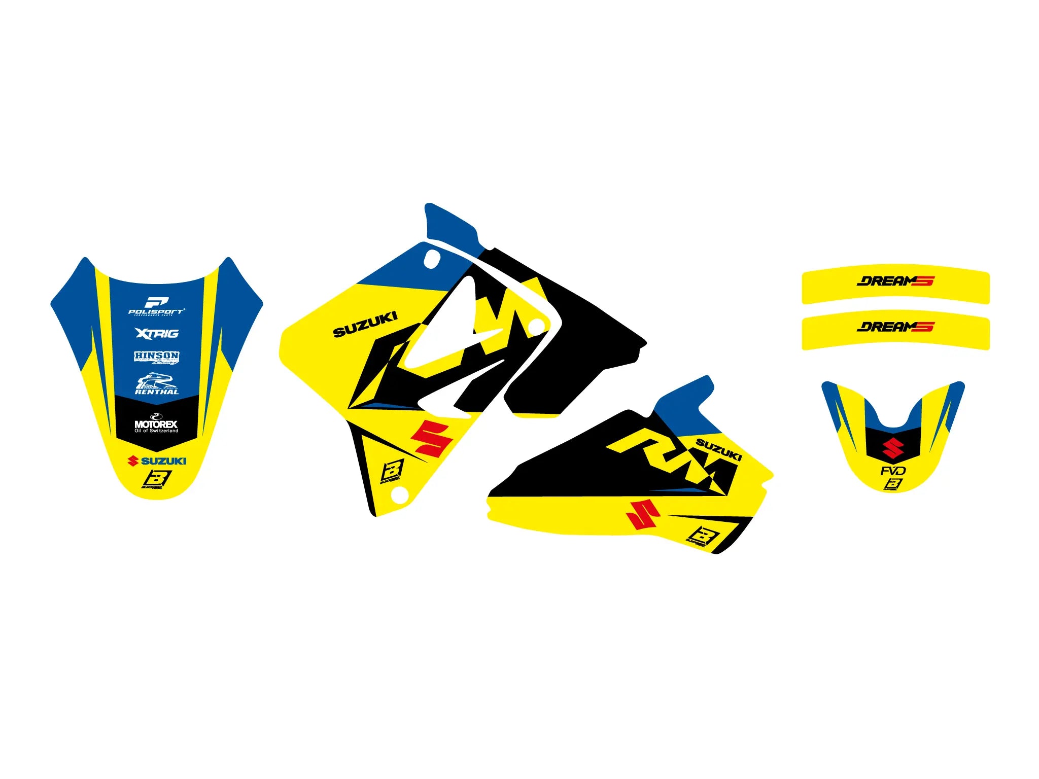 Blackbird Racing Dream 5 Graphic Kit For Suzuki