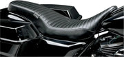 Le Pera Cobra Full-length Seat - Black Vinyl - For Harley Davidson