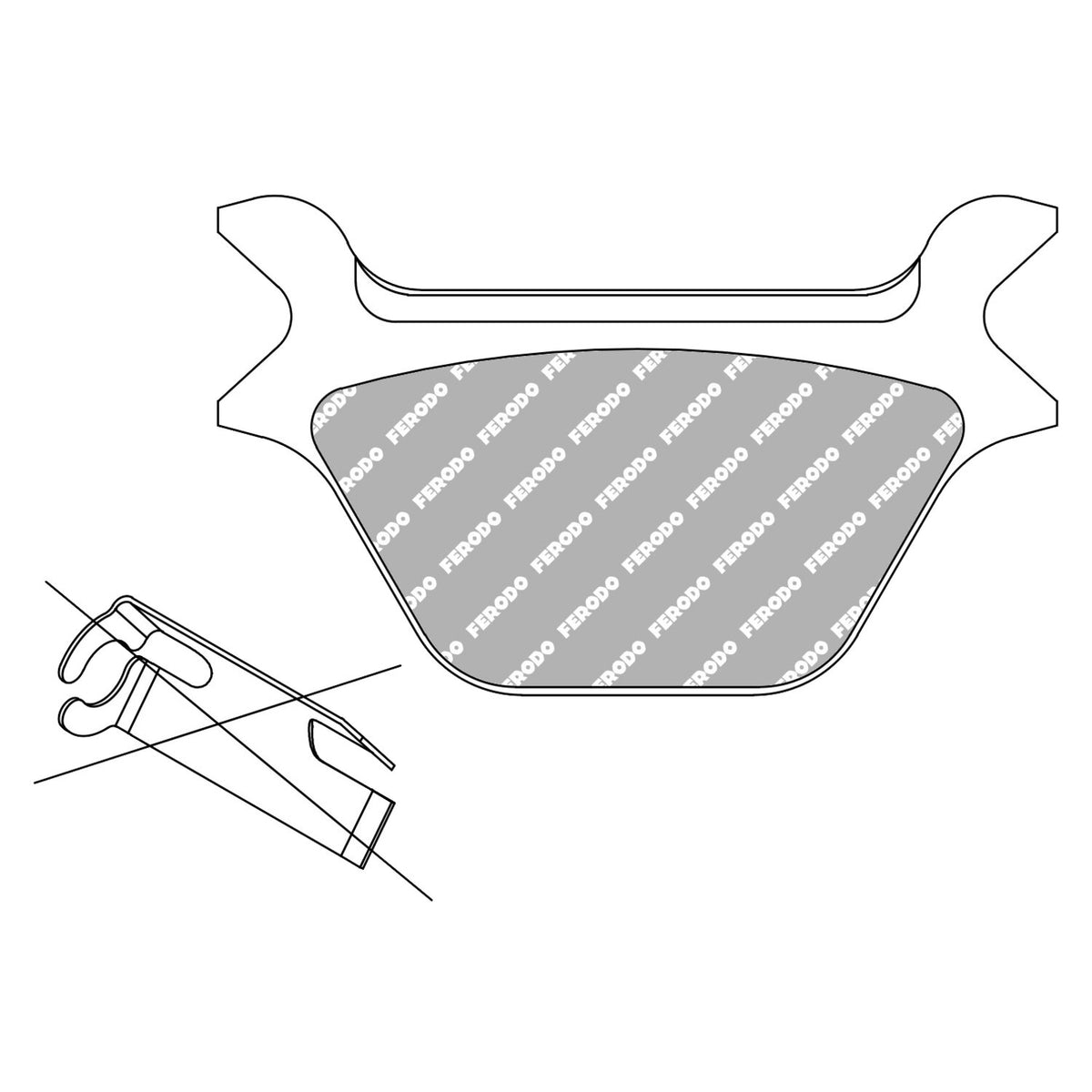 Ferodo brake pads - Organic P-compound