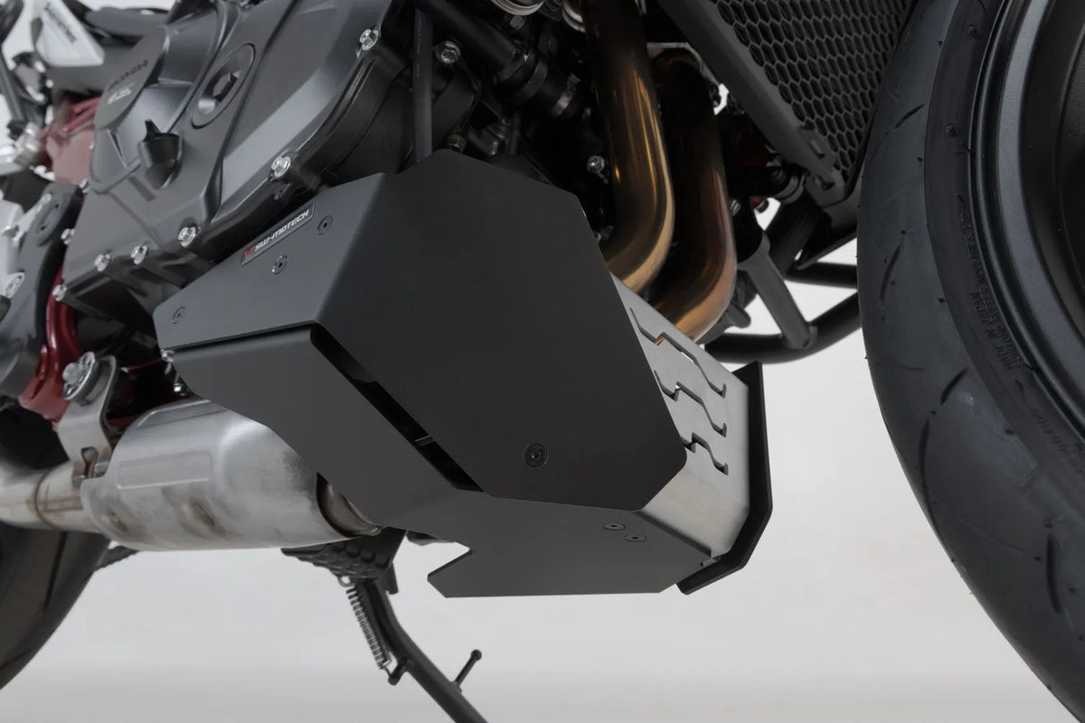 SW-Motech Aluminium Front Belly Pan - Black - MSS.01.971.10000