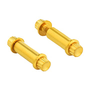 Arlen Ness titanium 12-point foot peg bolt kit - Gold 2-pk