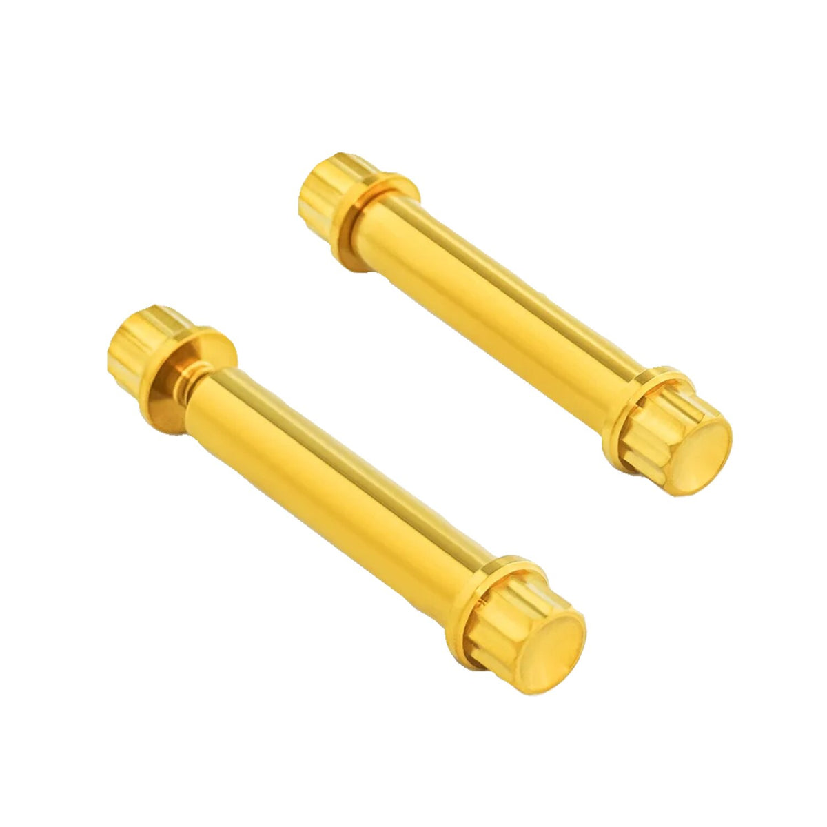 Arlen Ness titanium 12-point foot peg bolt kit - Gold 2-pk