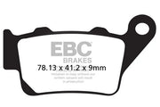Pół-spiekane klocki hamulcowe Ebc Vee Do Motocykli Ulicznych - Tył