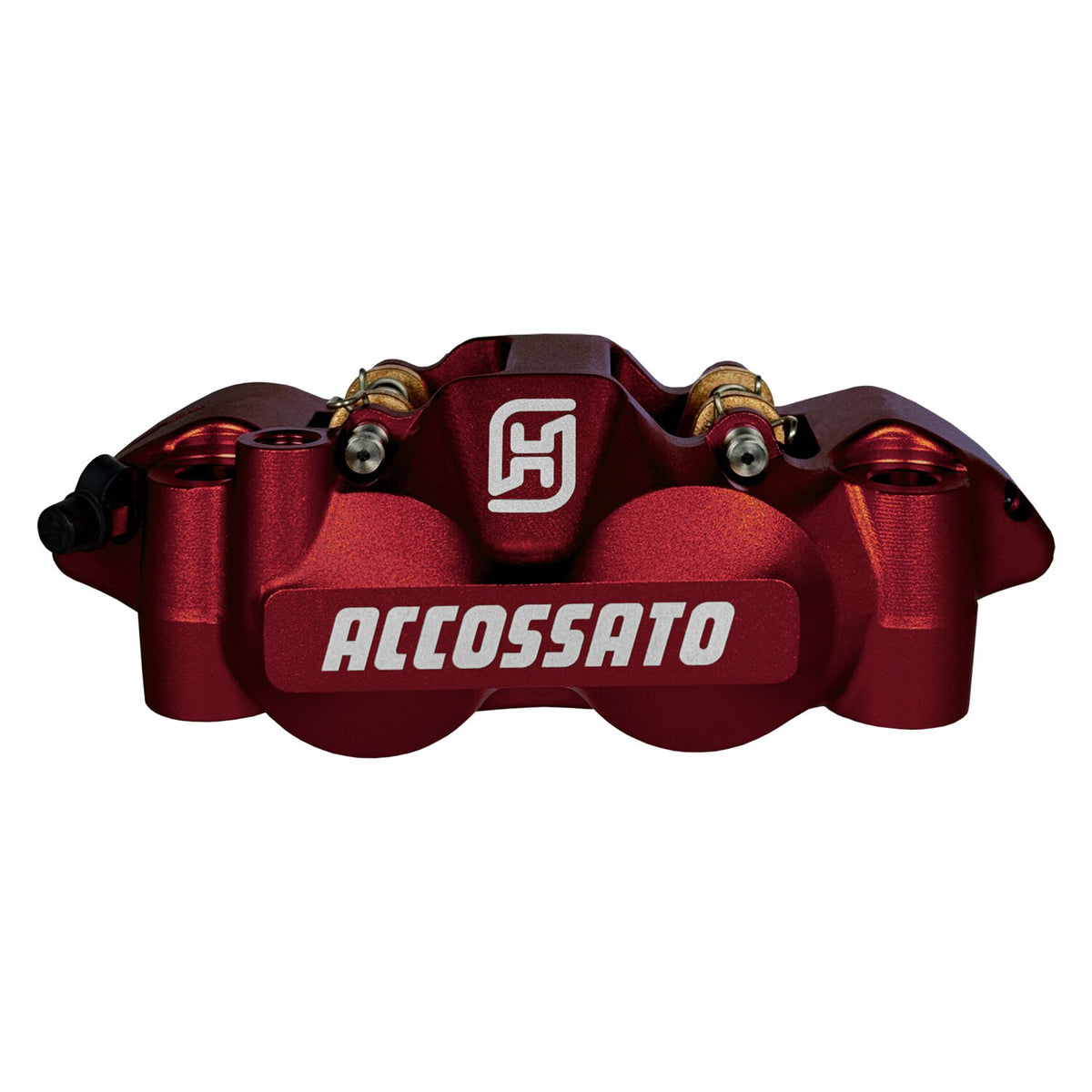 Accossato 108mm Monoblock radial brake caliper left - Red