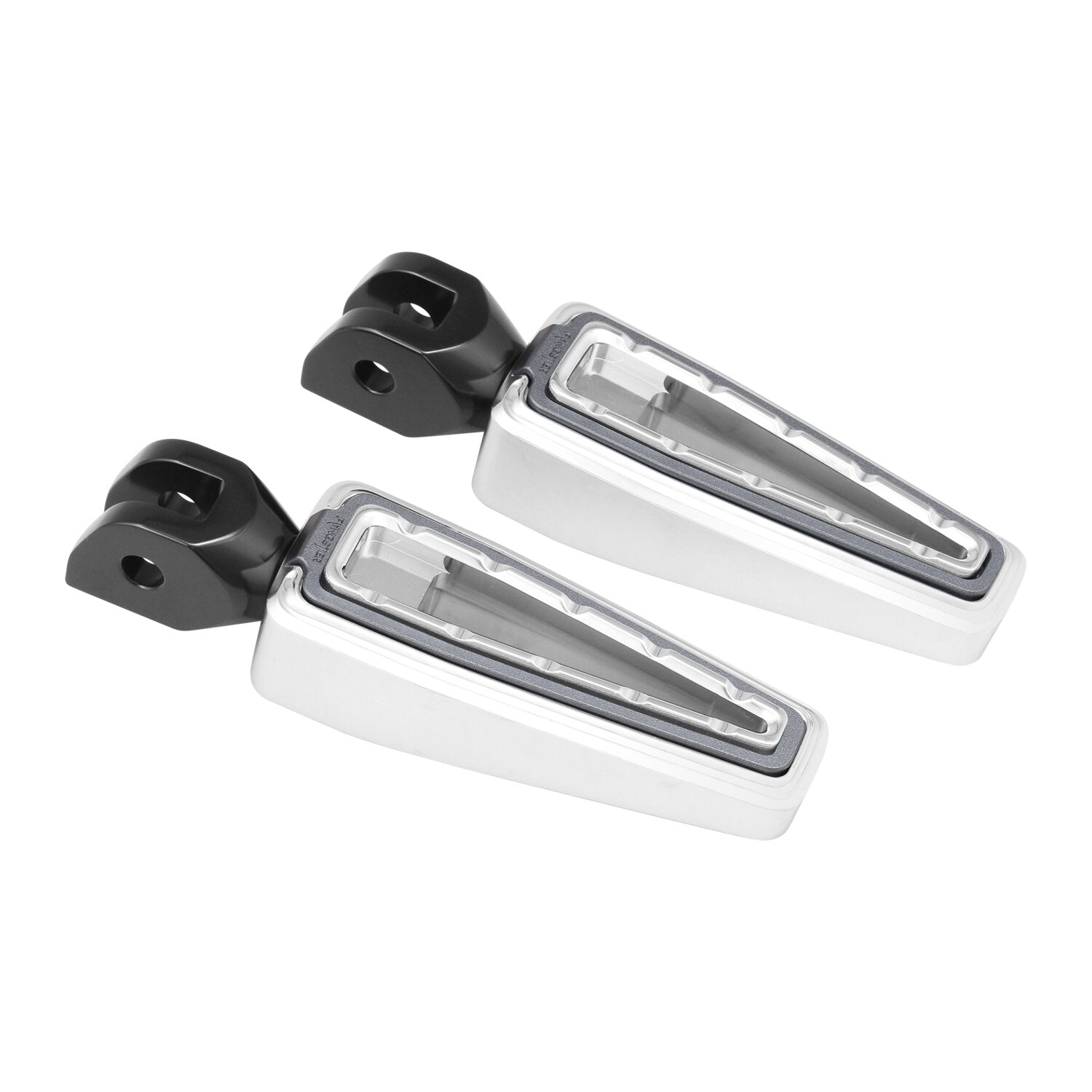 Fangster rider foot pegs - Chrome smoky