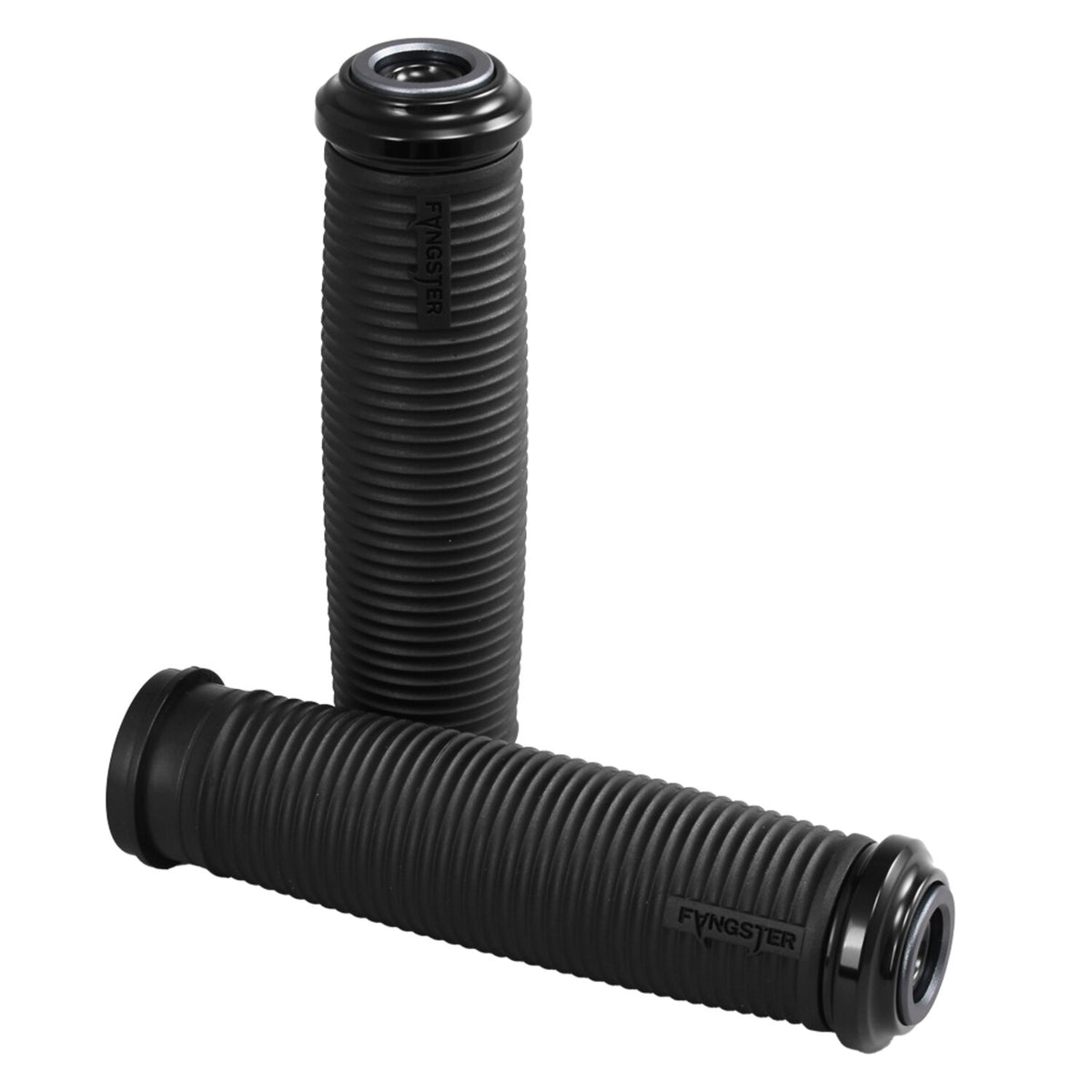 Fangster handlebar grip set - Black smoky
