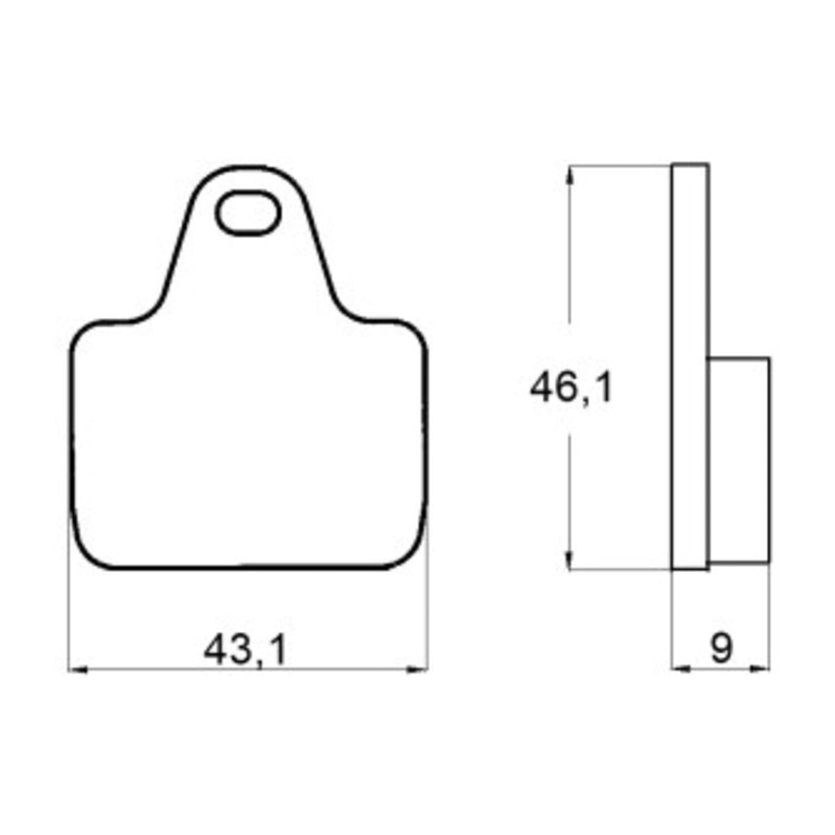 Accossato Brake pad set - Standard