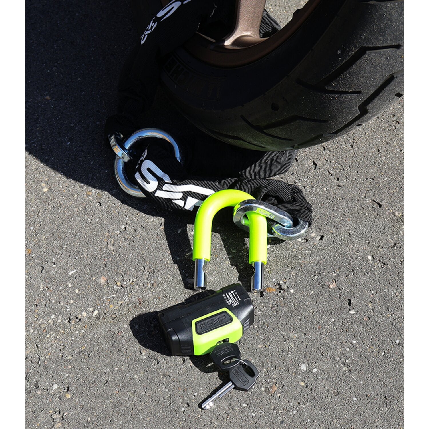 SXP EV chain & disc lock kit 100 cm