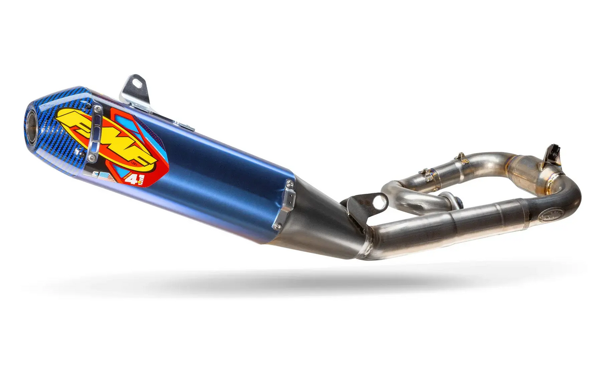 FMF Factory 4.1 RCT Exhaust Blue Endcap for YZ450F 2023-2025