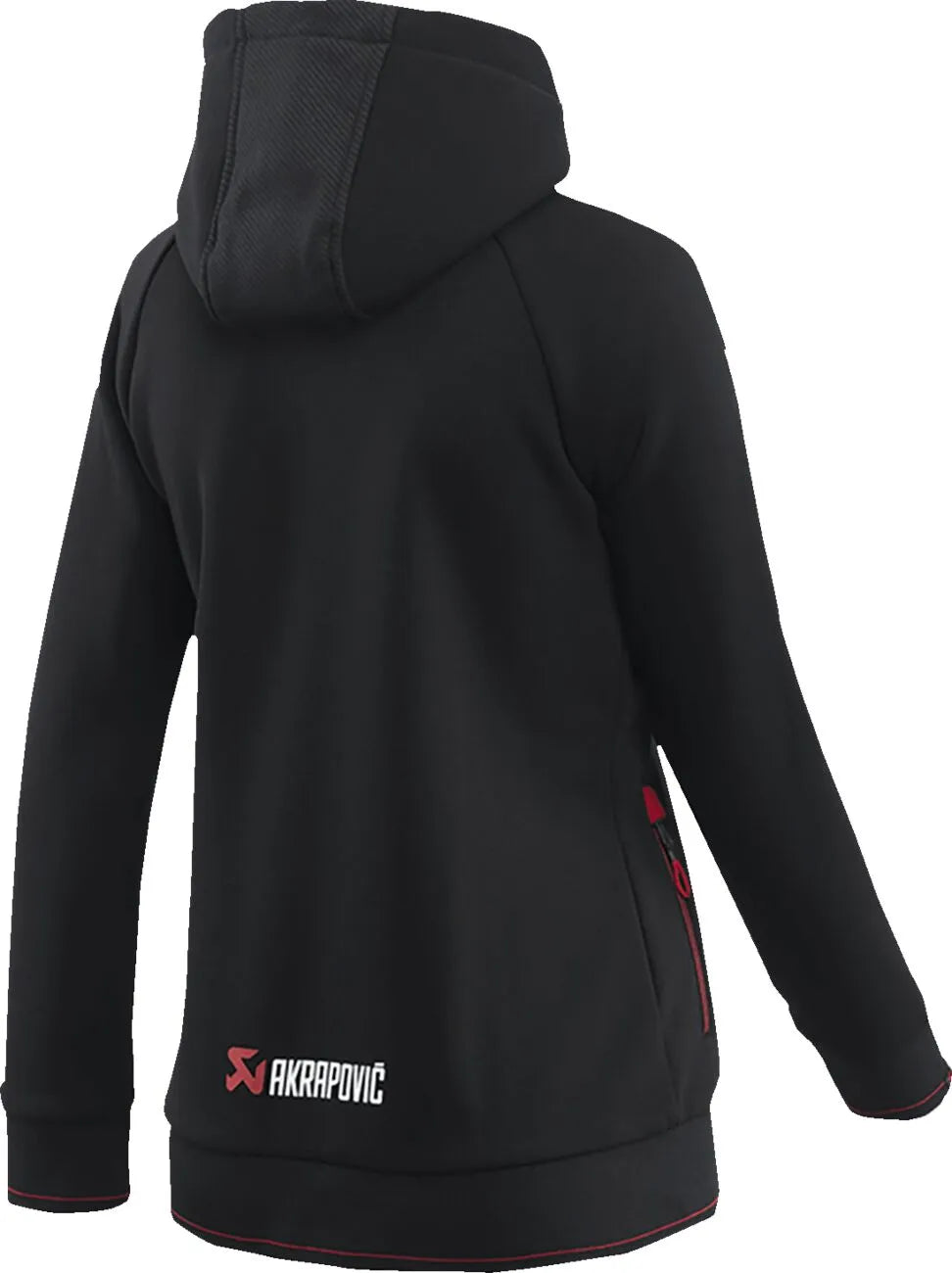 Akrapovic Women's Corpo Full-Zip Hoody Black