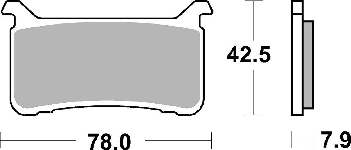 Sbs Ds Racing Dual Sintered Klocki Hamulcowe - Przód