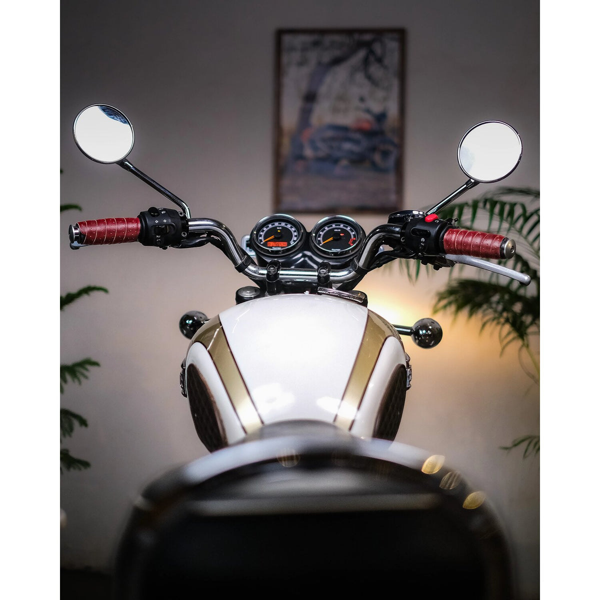 Trip Machine handlebar grip wraps - Cherry Red perforated