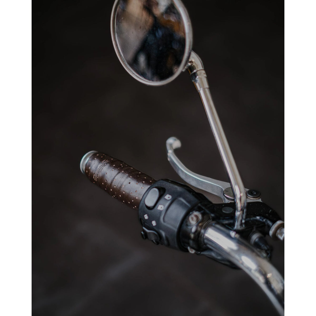 Trip Machine handlebar grip wraps - Dark Brown Caffeine perf