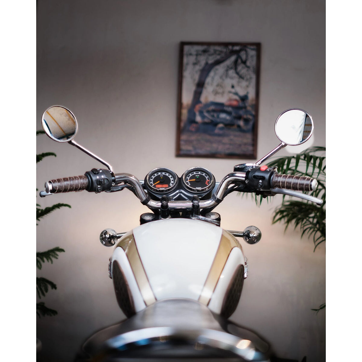 Trip Machine handlebar grip wraps - Dark Brown Caffeine perf