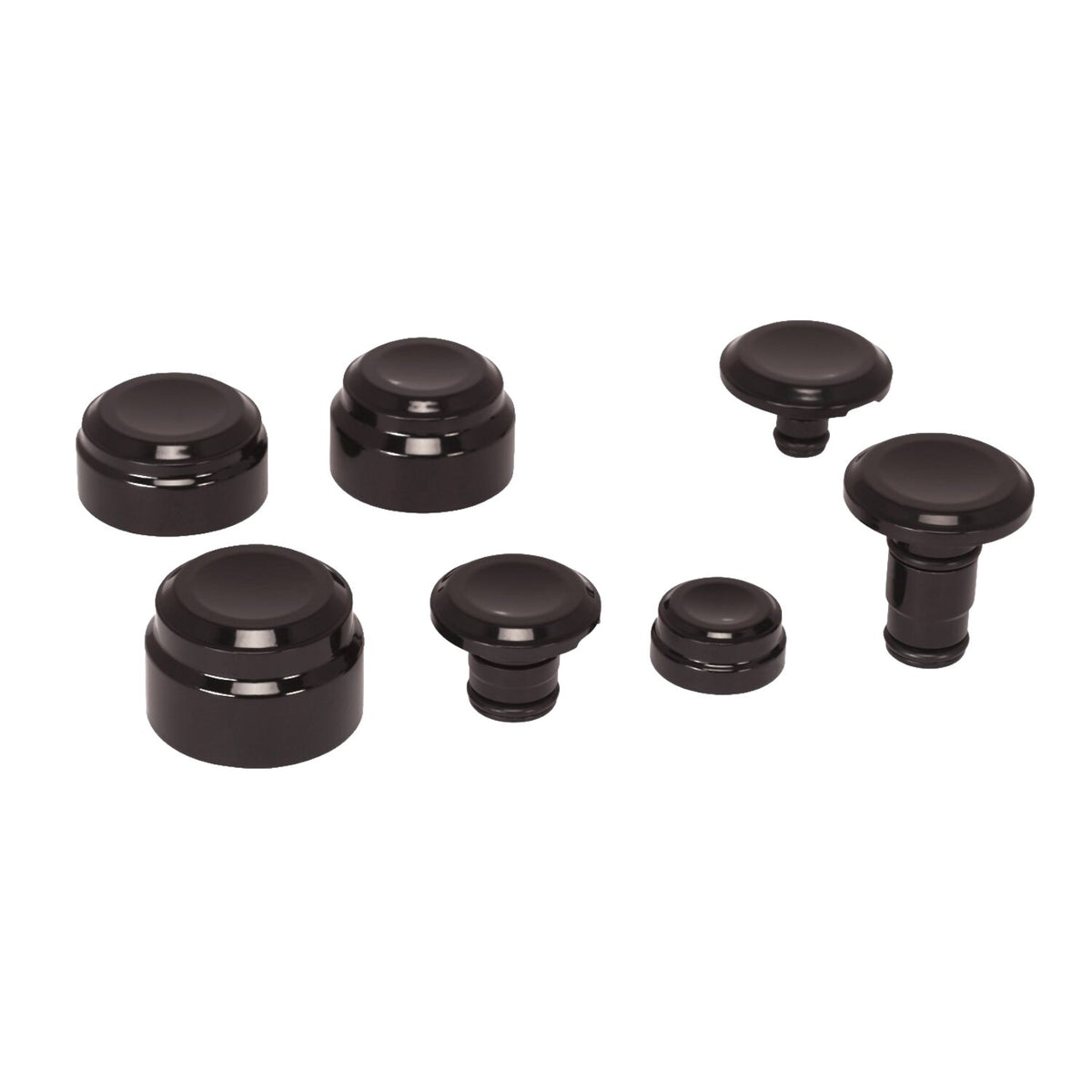 Rick's Motorcycles Softail axle cover kit complete - Smooth
