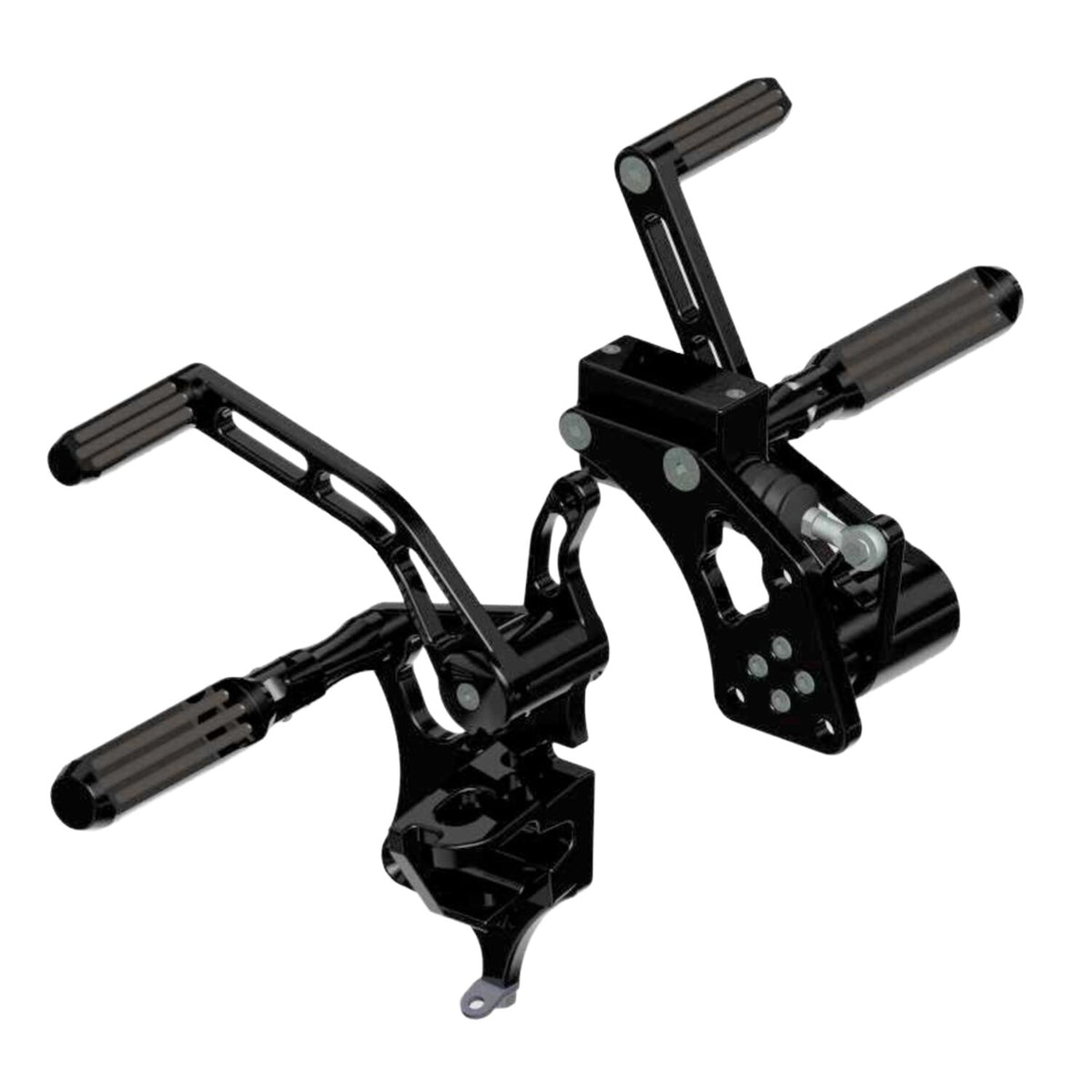 Rick's Motorcycles +4" Forw - control kit - AK 4.7 - Black