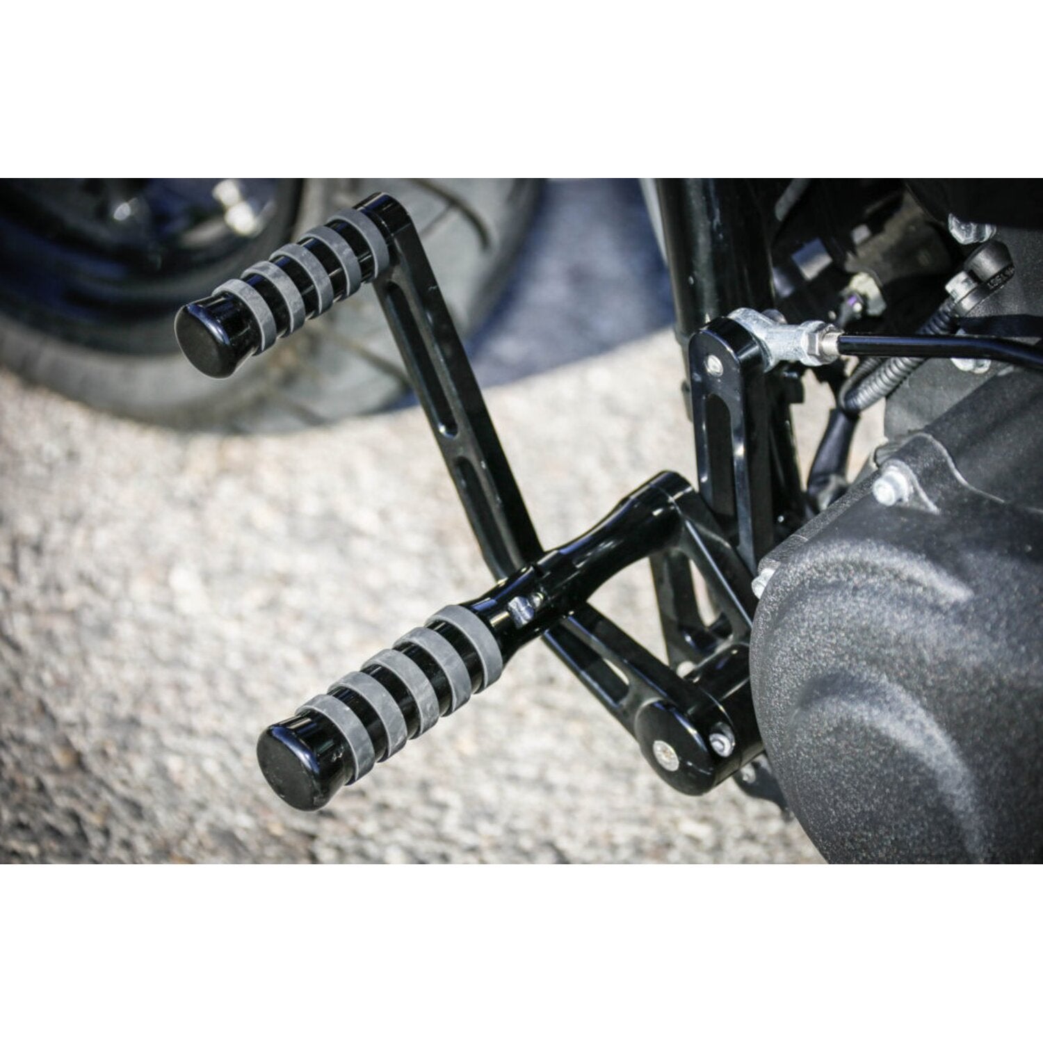Rick's Motorcycles + 2 5" Forw - control kit - O-Ring - Black