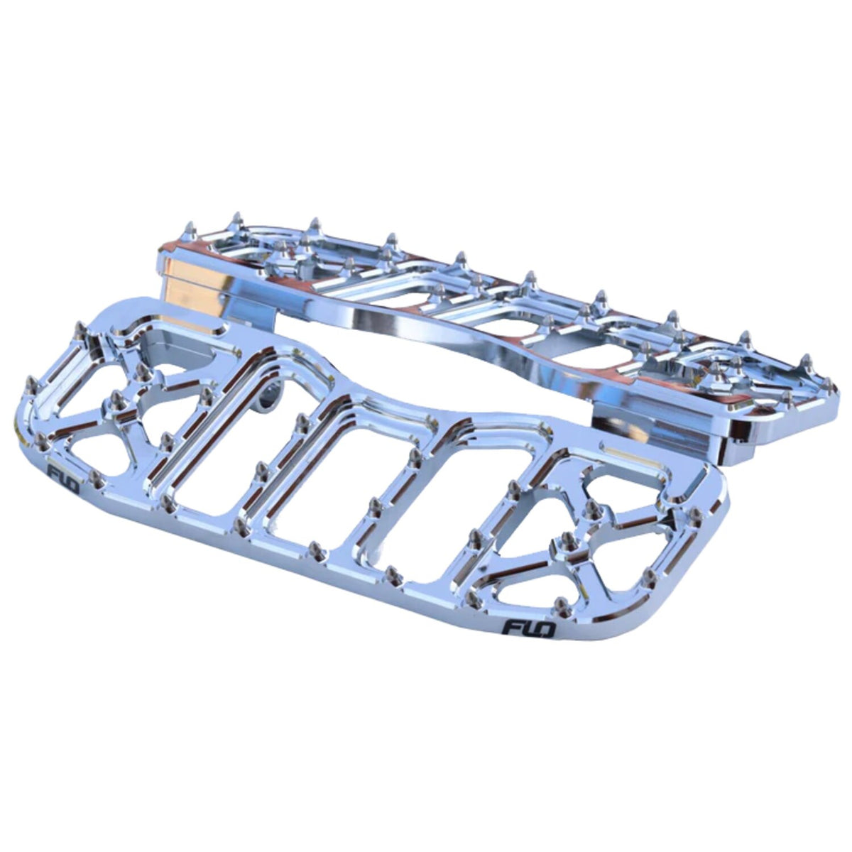 Flo Motorsports V5 Bagger floorboard set - Chrome