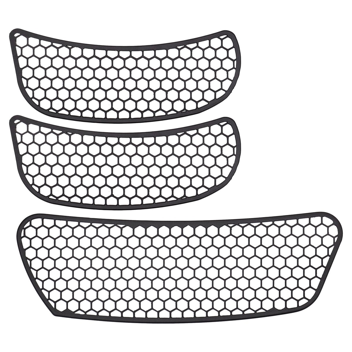 MCS Front Fairing Mesh vent Screen Grills - Black
