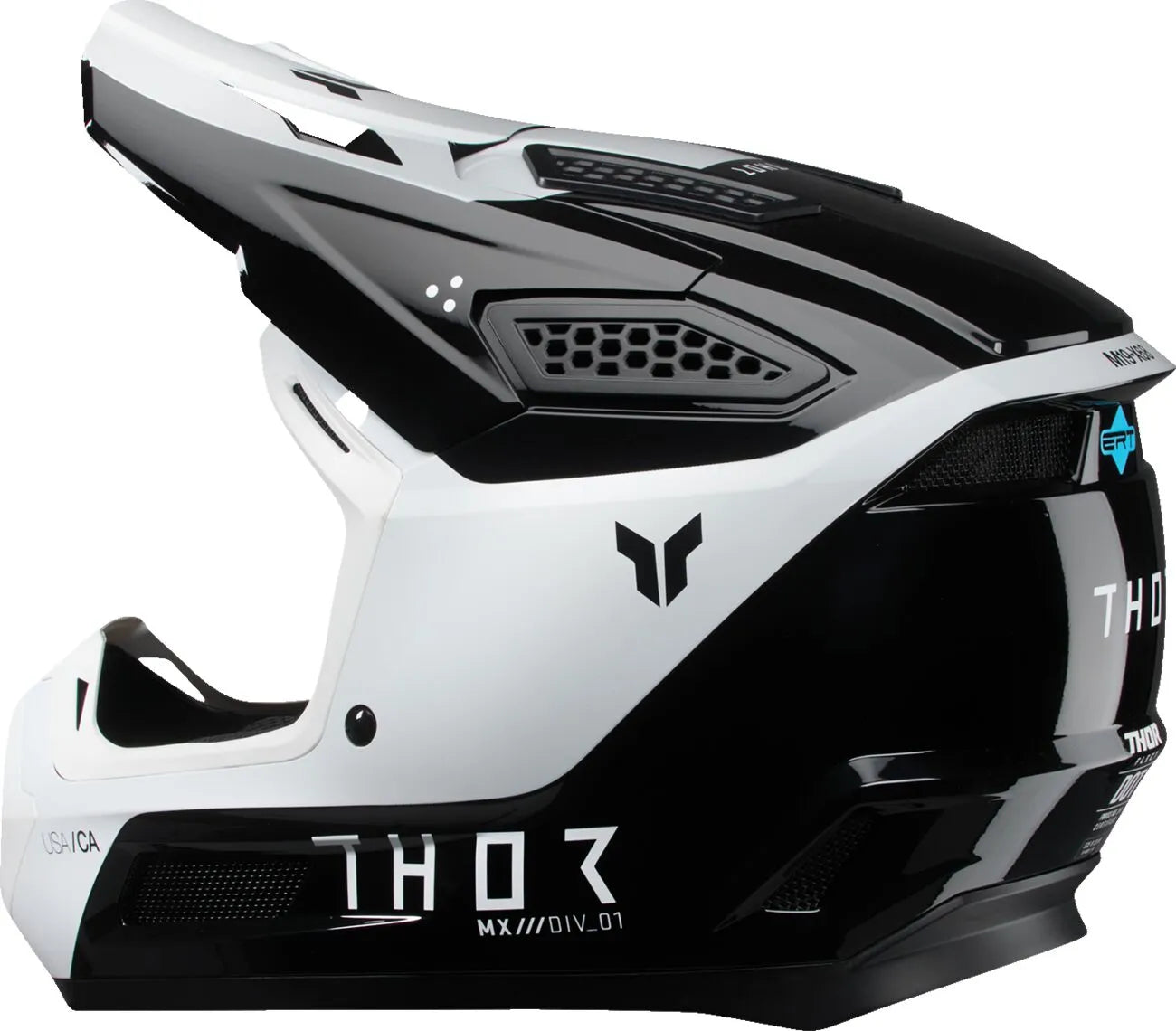 Thor Fleet Storm Helmet - Mx, White/black