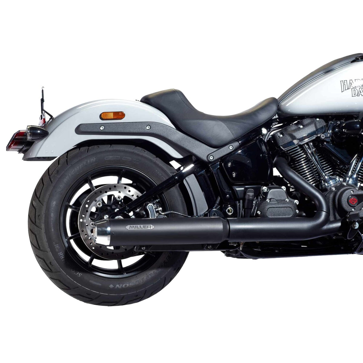 Miller Exhaust Miller Liberty Slip-On black End cap Tapered polished
