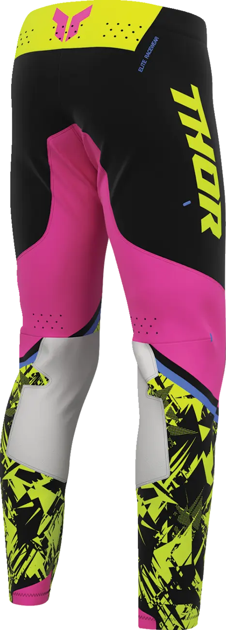 Thor Sportmode Punk'd Pants Black Fuchsia