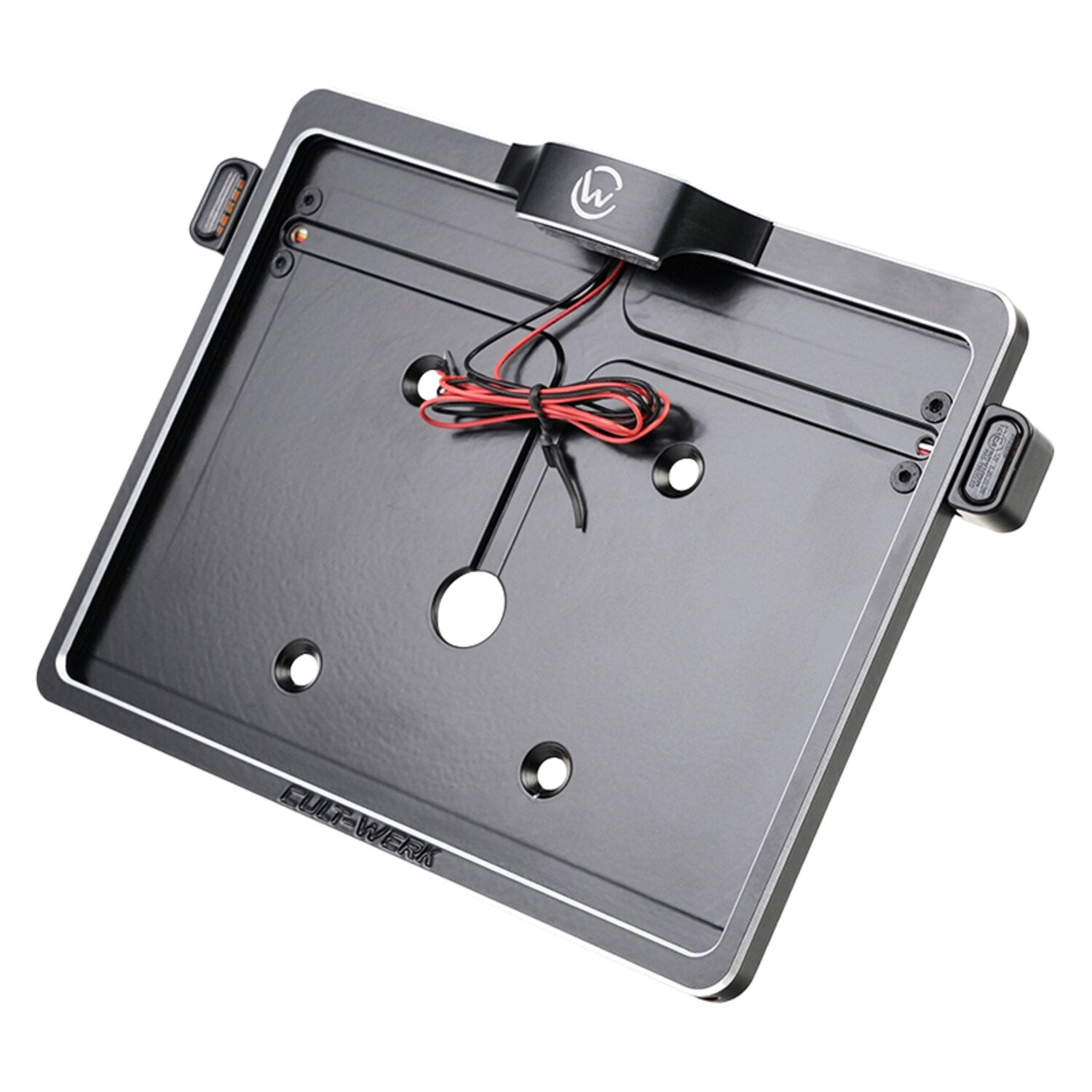 Cult-Werk license plate bracket V2 - With 3-1 light combo