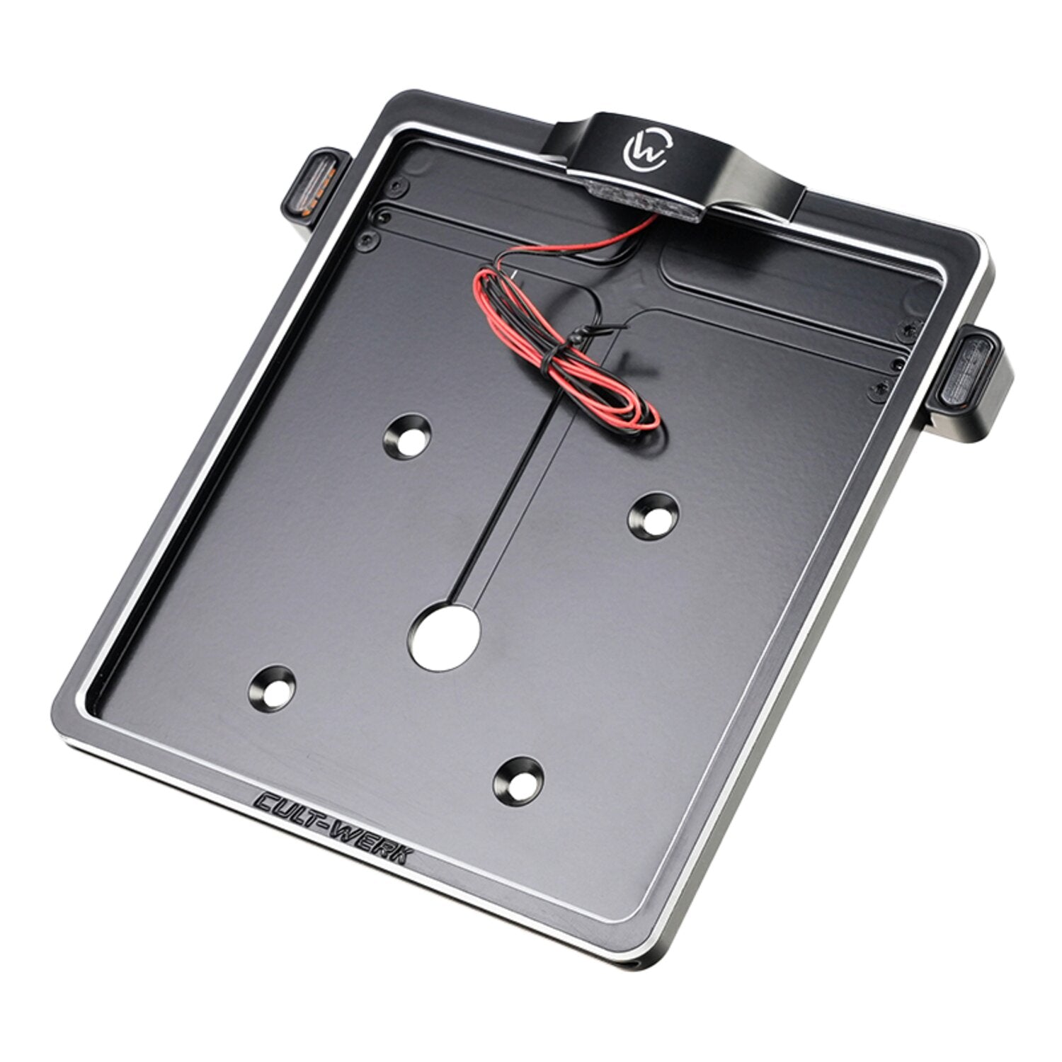 Cult-Werk license plate bracket V2 - With 3-1 light combo