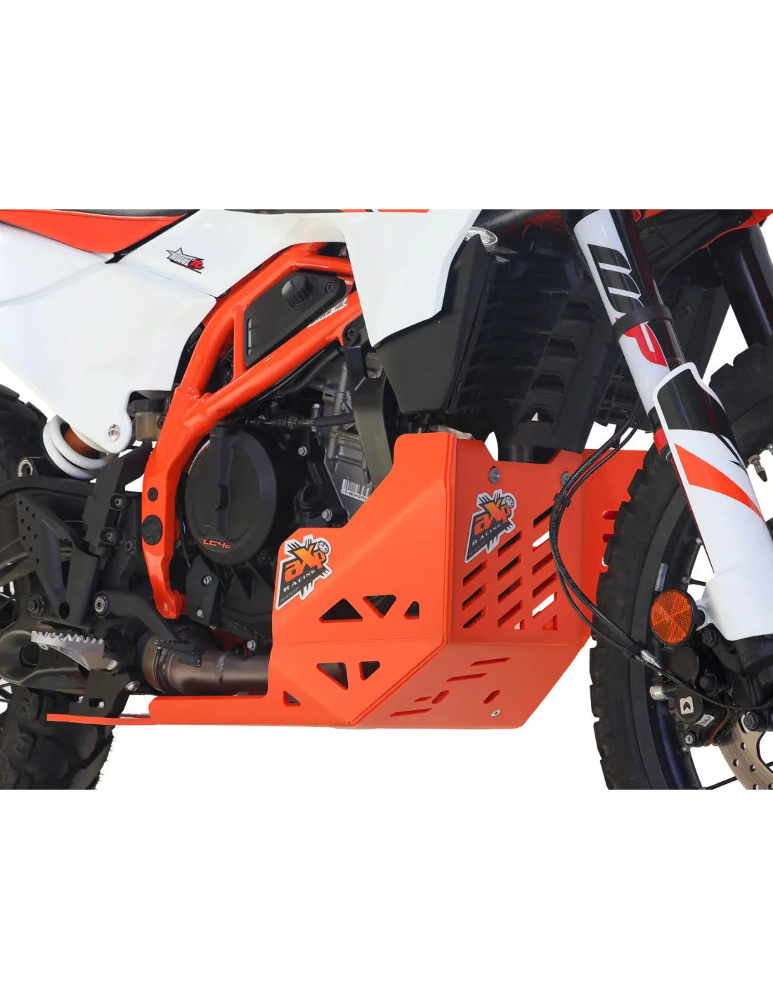 Axp Racing Adventure Skid Plate 8mm HDPE Orange for KTM 125