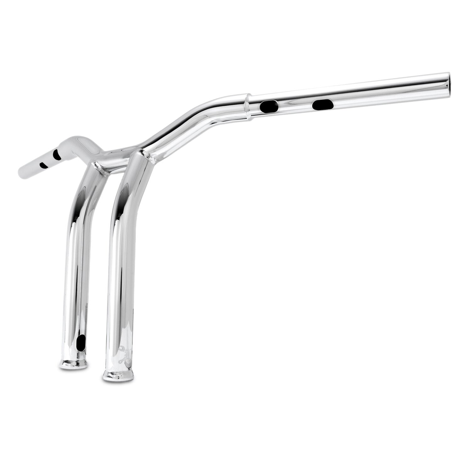 Burly Dominator raked 1-1/4" T-bar 12" rise - Chrome