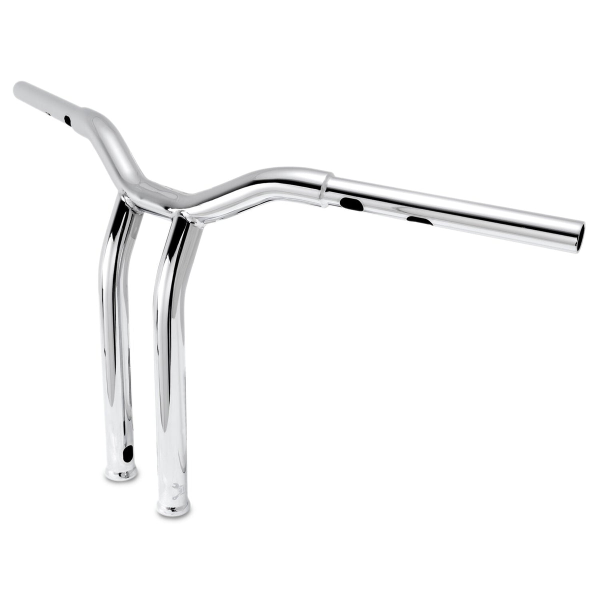 Burly Dominator raked 1-1/4" T-bar 14" rise - Chrome